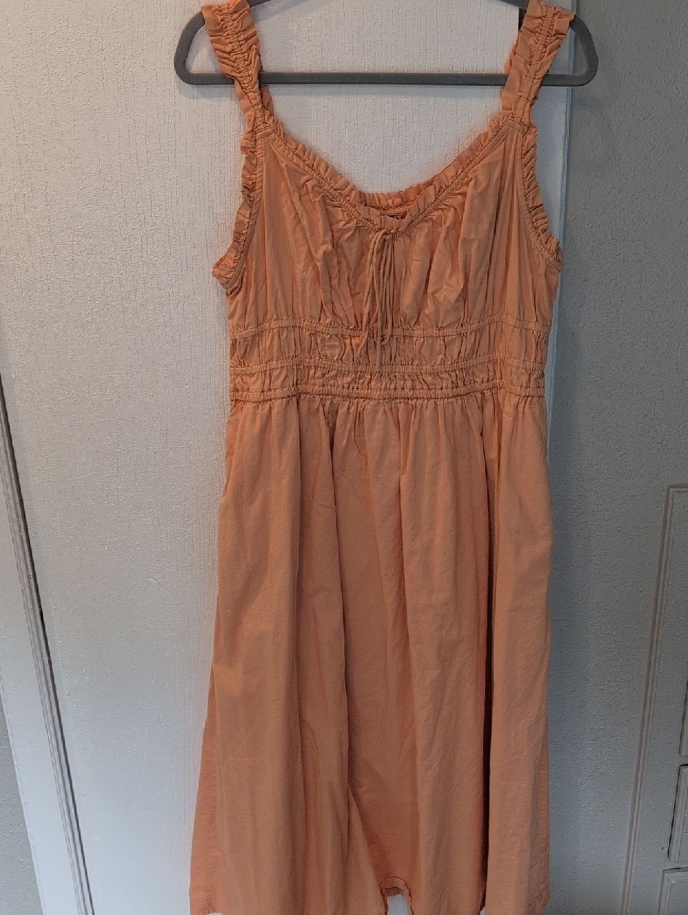 Old Navy Peach Ruffle Neck Sundress